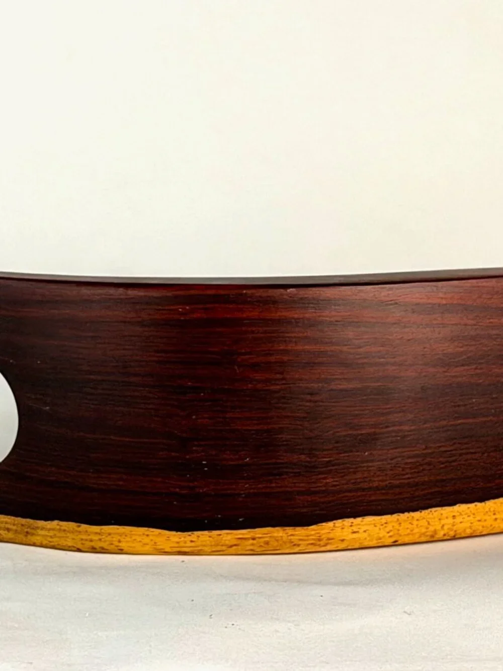Balancing Wooden Wine Holder Curved Single Bottle Display Stand Unique Counterto